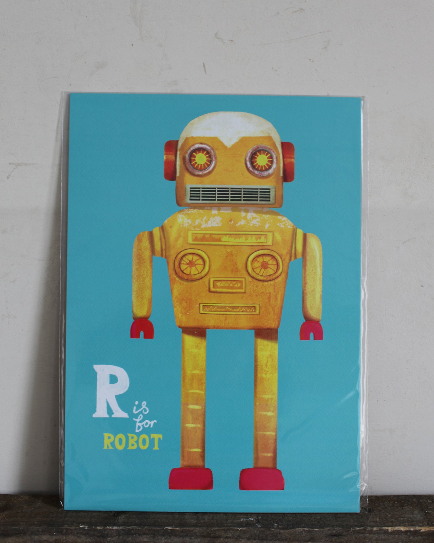 R is for Robot digital print
