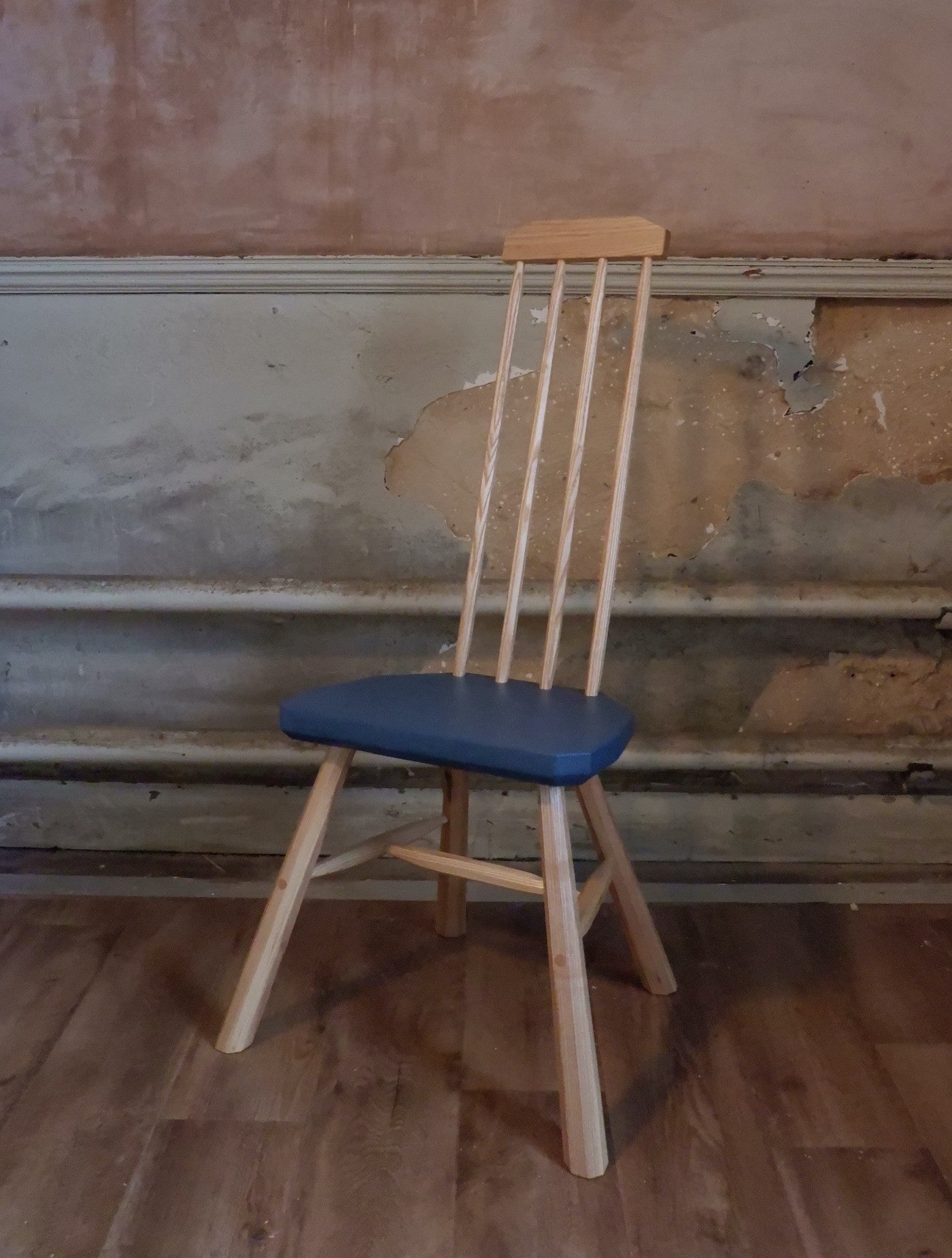 Steve Gore Rowe A Perching Chair - Ash and Silver Birch