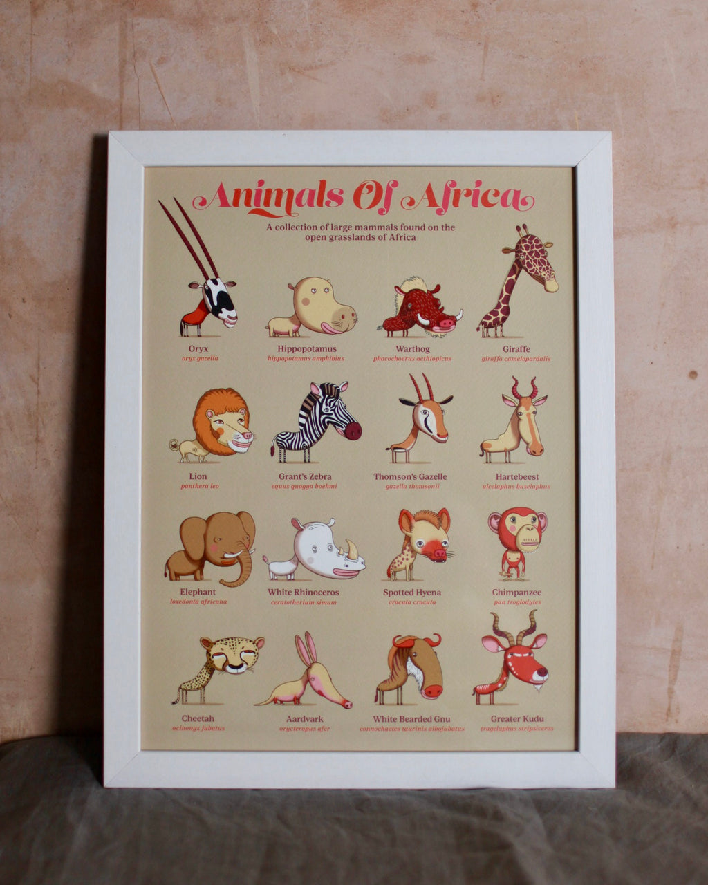 Andy Ward animals of Africa print