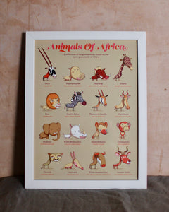 Andy Ward animals of Africa print