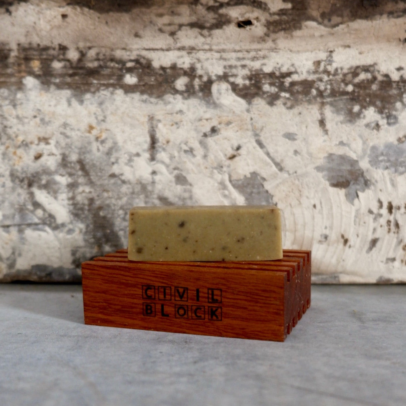 civil block microsoapery natural soap beauty and wellbeing block saver - doubled sided soap dish