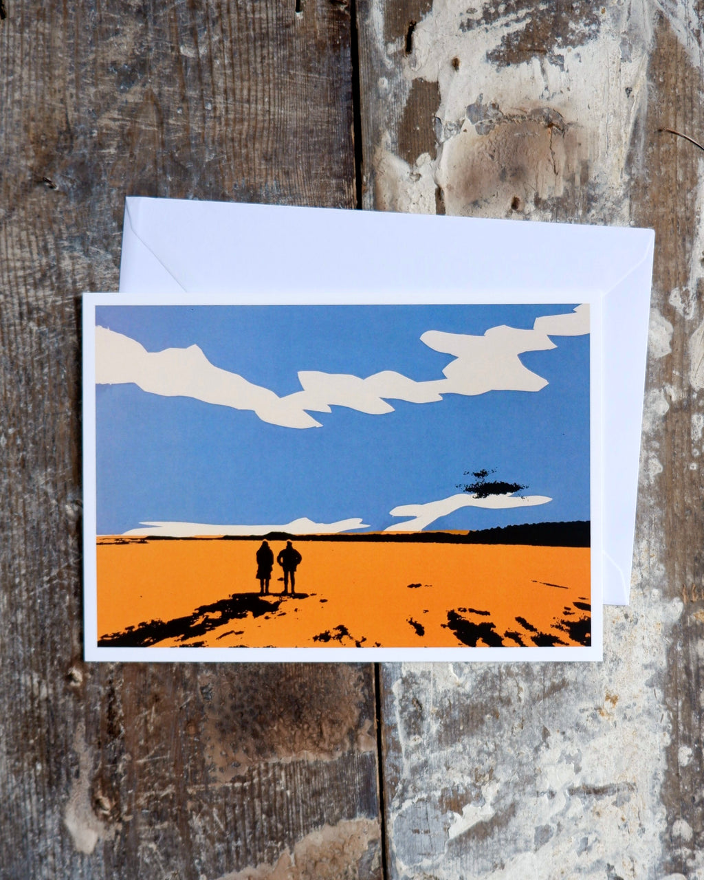 Jeremy Bevan | Di and Fi on Holkham Beach card