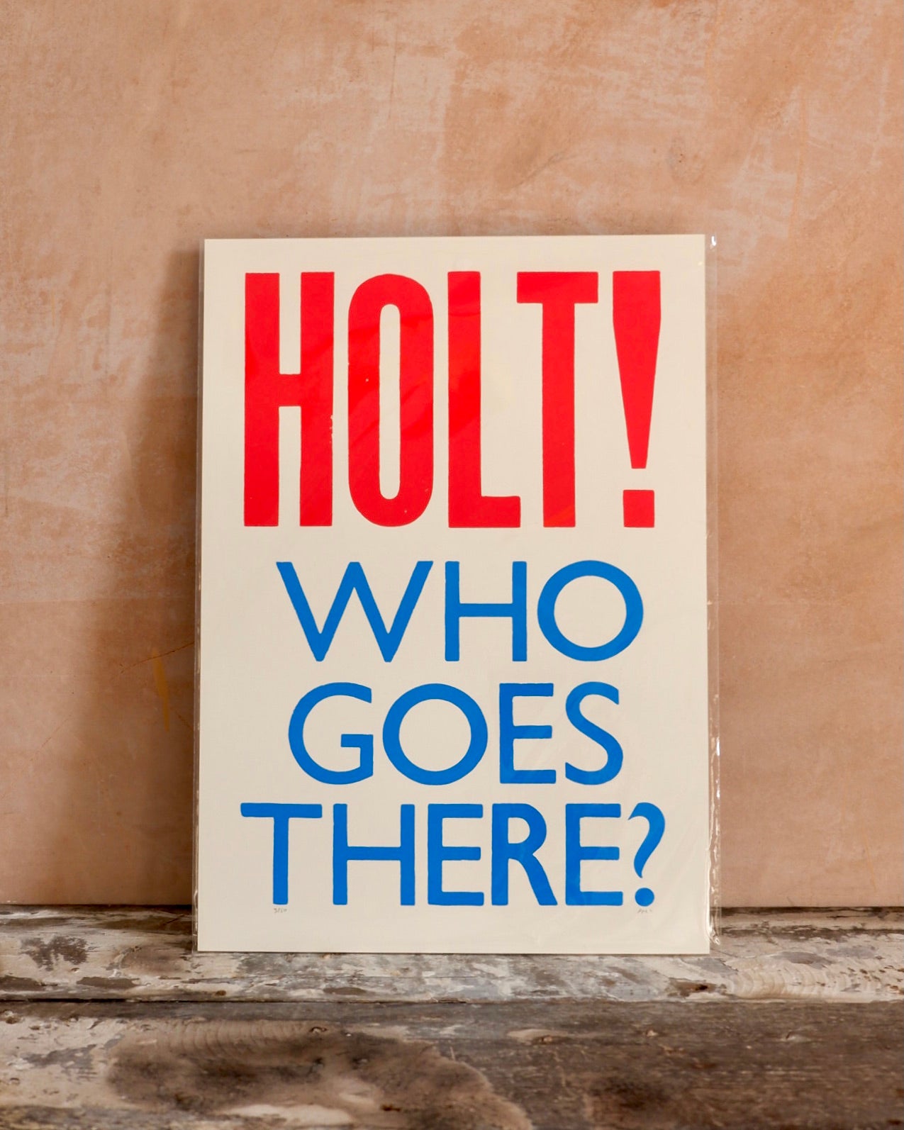Paul's Prints | HOLT! who goes there? screenprint mandy doubt
