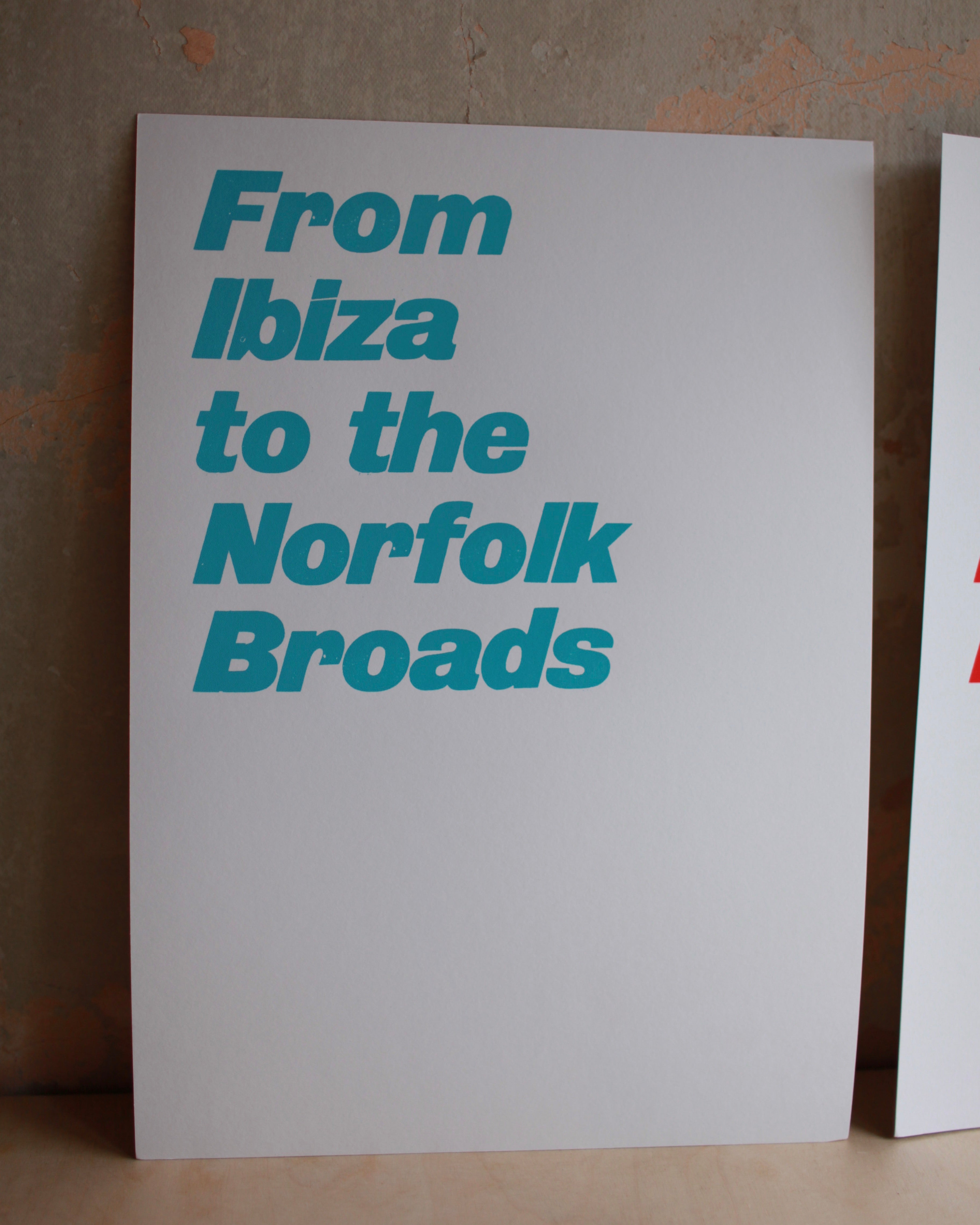 From Ibiza To The Norfolk Broads (Type Only)