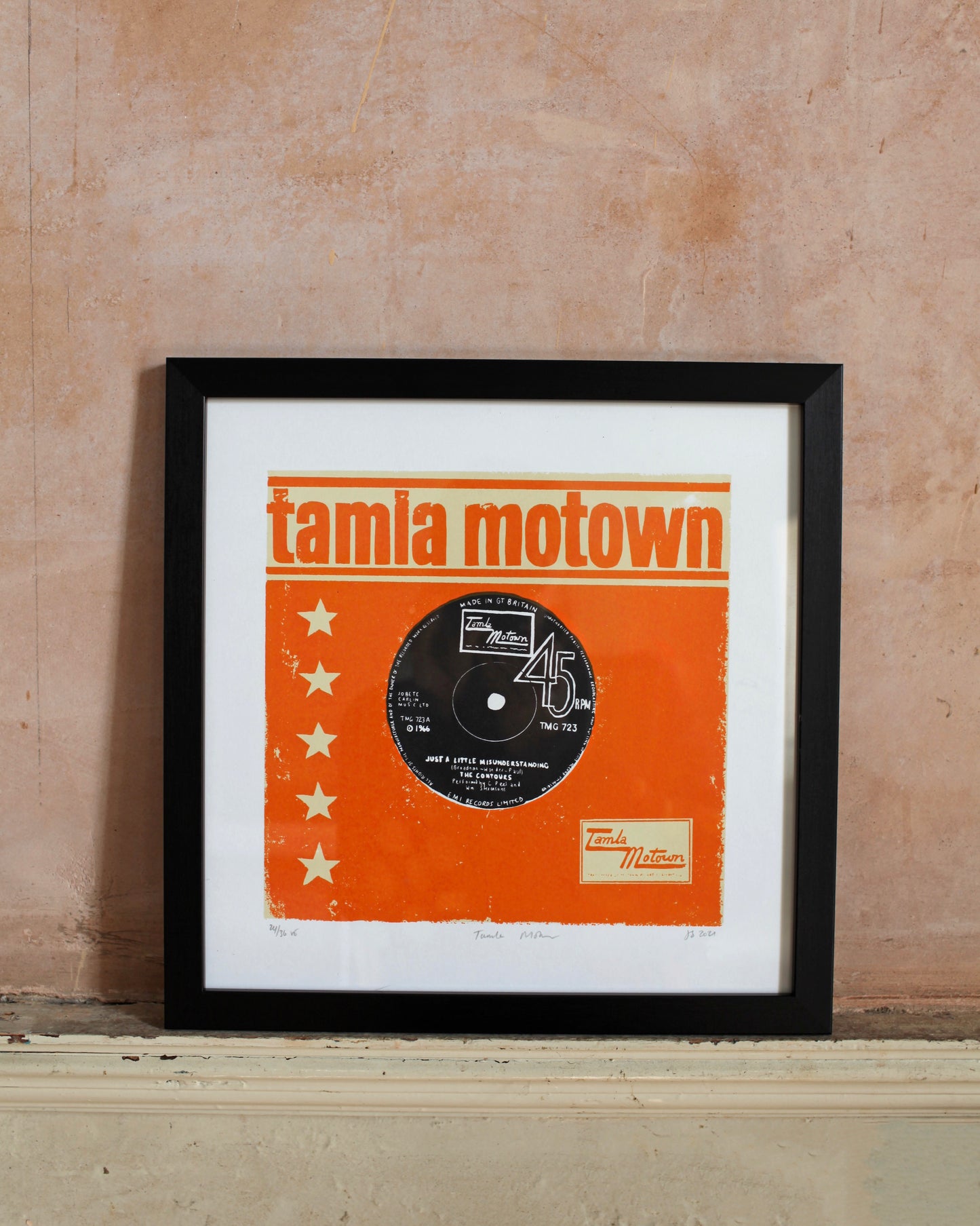 Tamla Motown limited edition print - unframed