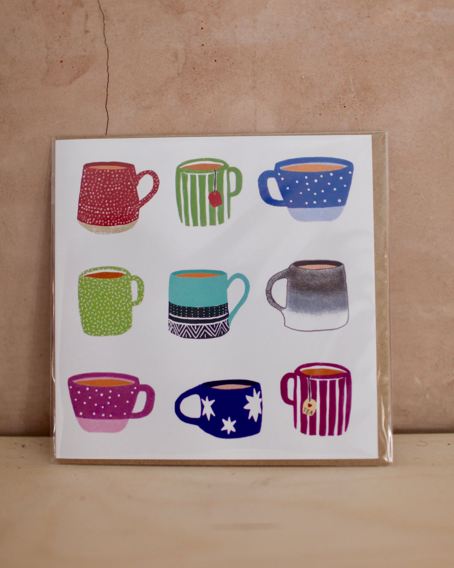 Tea Cups Greetings Card