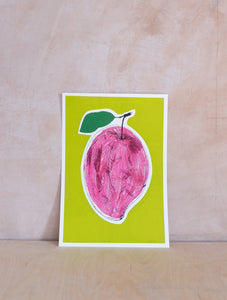 Plum screen print