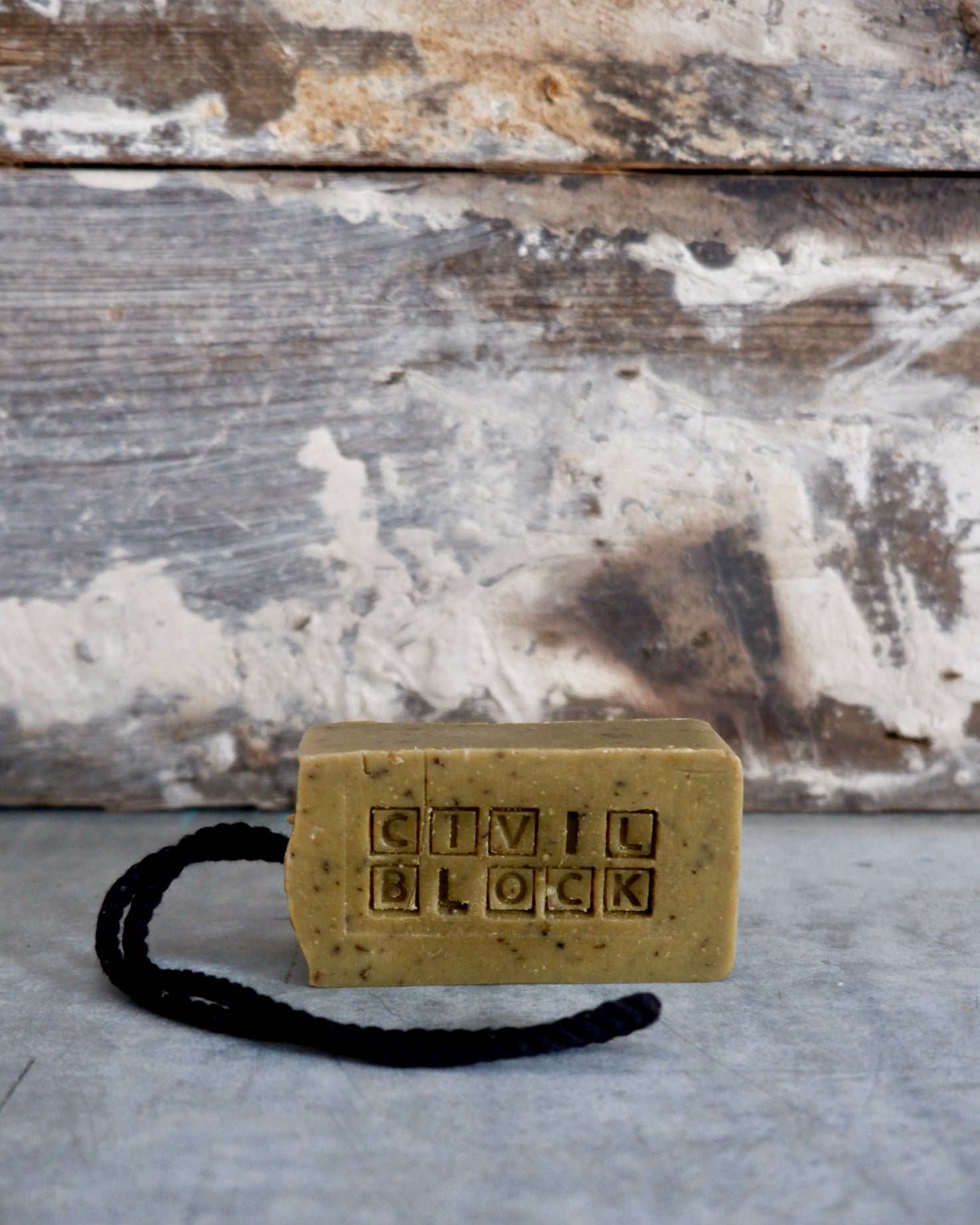 civil block microsoapery natural soap beauty and wellbeing  Mental block - Nettle & Lemongrass Soap on a Rope