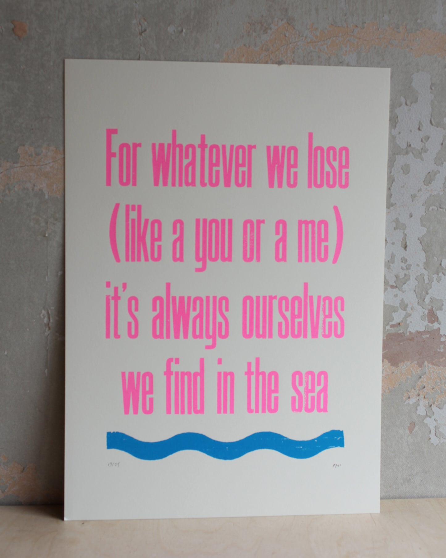 Find in the Sea print - unframed
