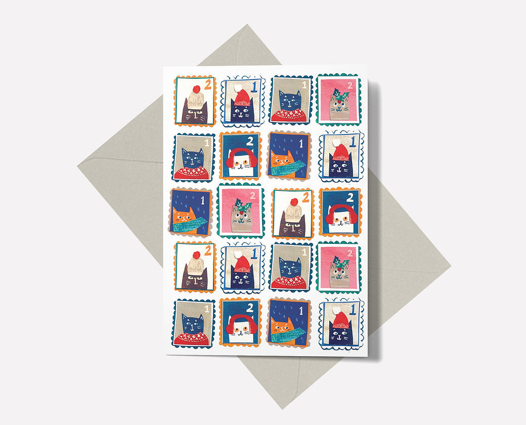 Stamp Collection Greetings Card