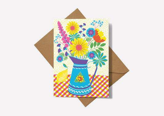 Summer Blooms Greetings Card