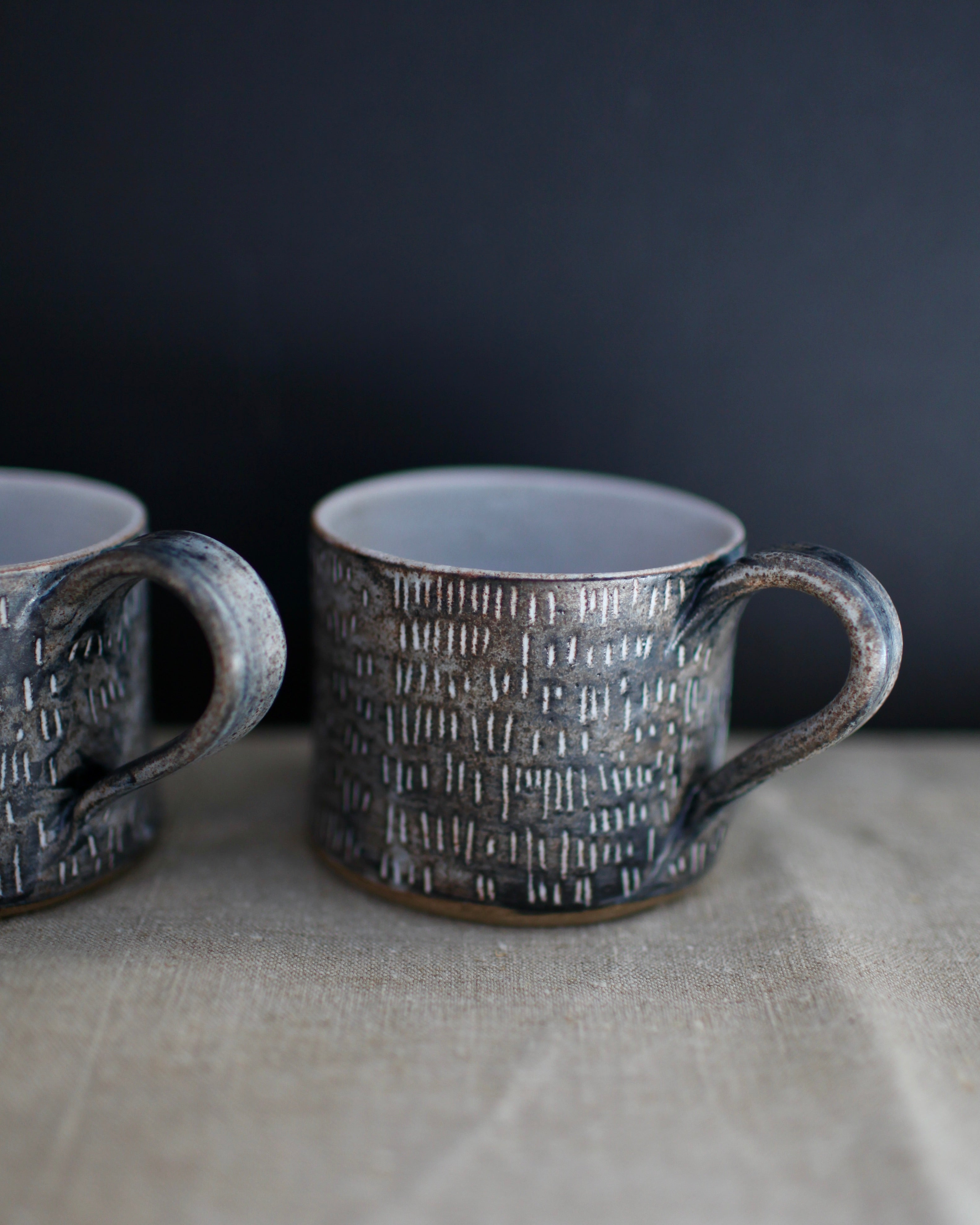 inky dash mug by tamlin lundberg