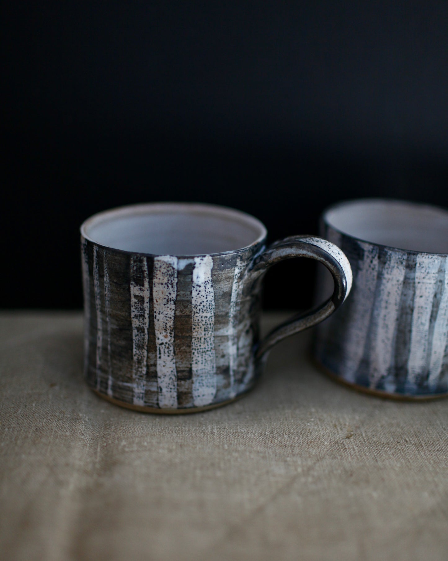 Inky line mug by Tamlin Lundberg