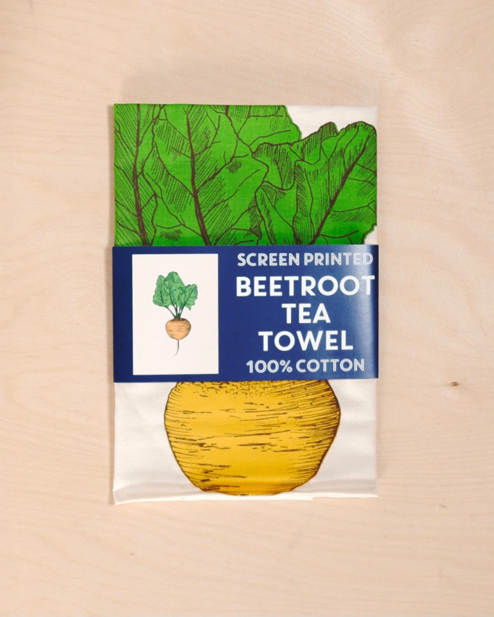lottie day tea towel kitchenware homeware neep vegetable cotton screen printed design