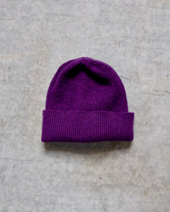sally nencini textiles knit lambswool rib beanie hat homeware clothing