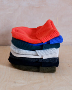 sally nencini textiles knit lambswool rib beanie hat homeware clothing