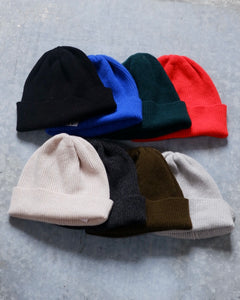 sally nencini textiles knit lambswool rib beanie hat homeware clothing