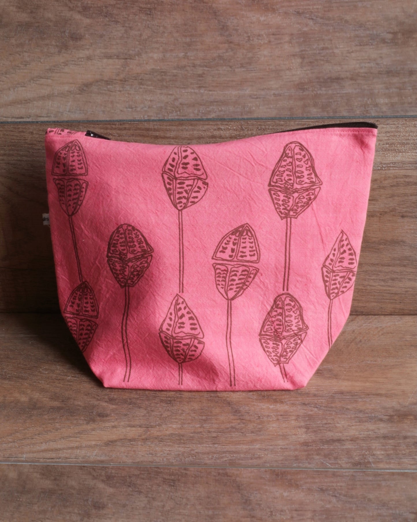 polly's textiles pods print large wash bag beauty and wellbeing