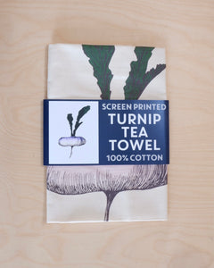 lottie day tea towel kitchenware homeware neep vegetable cotton screen printed design