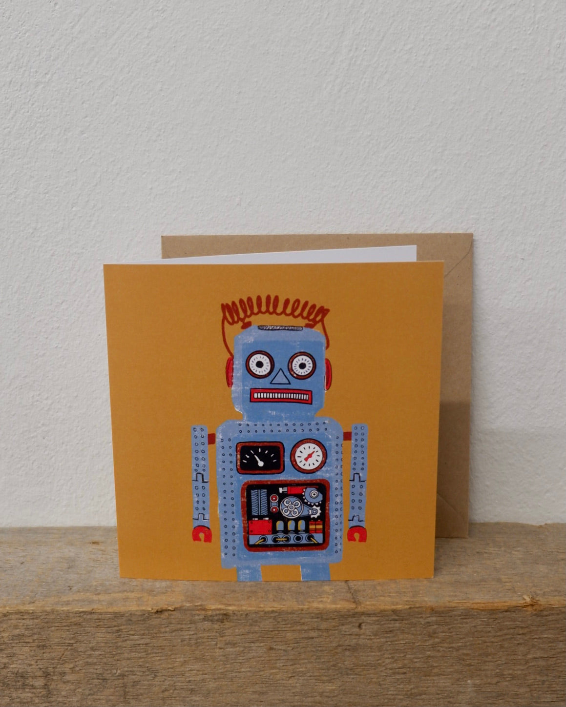 jude smith design smith illustrations greeting card robot