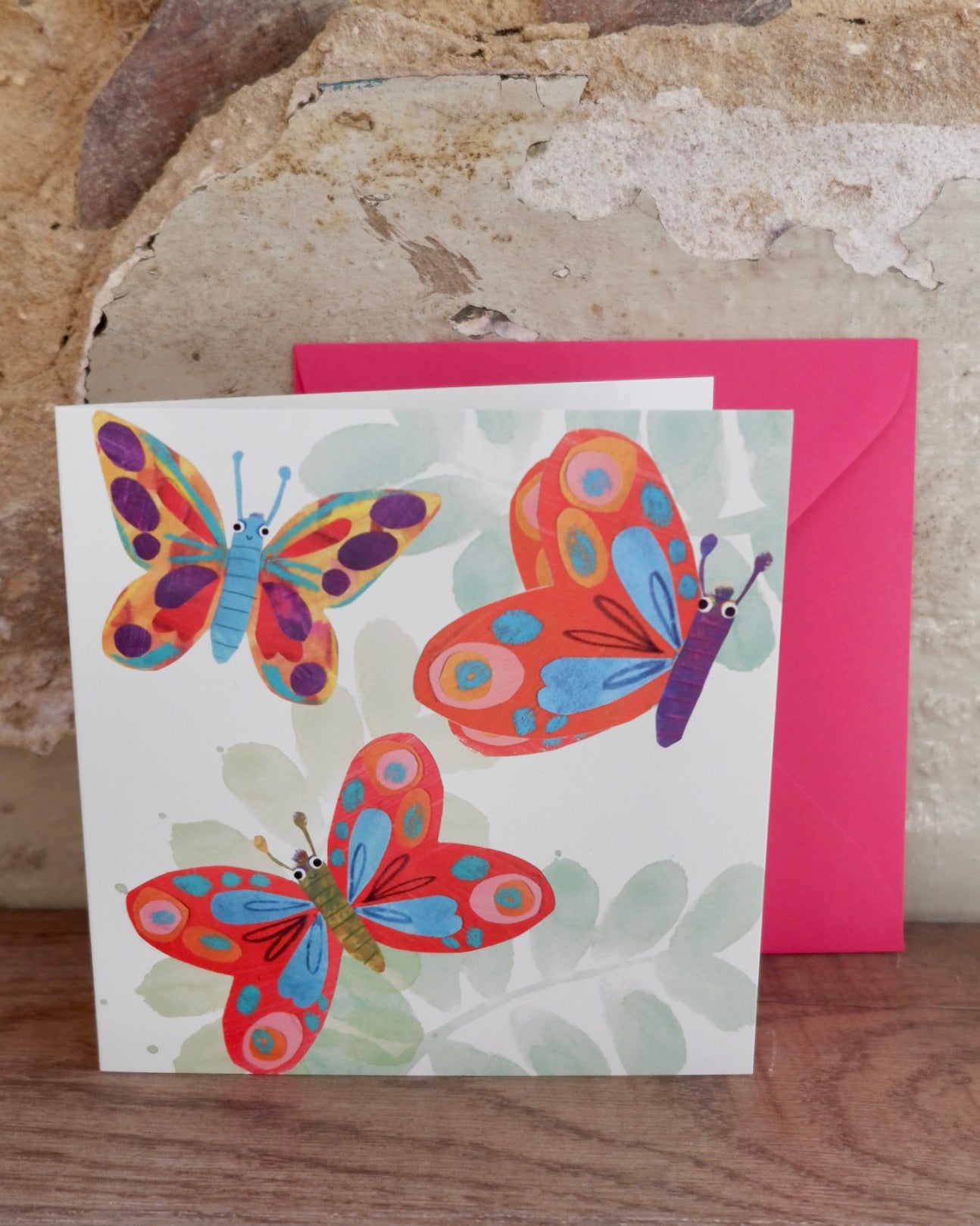 kate read illustrations animal cartoons greetings card tropical butterflies